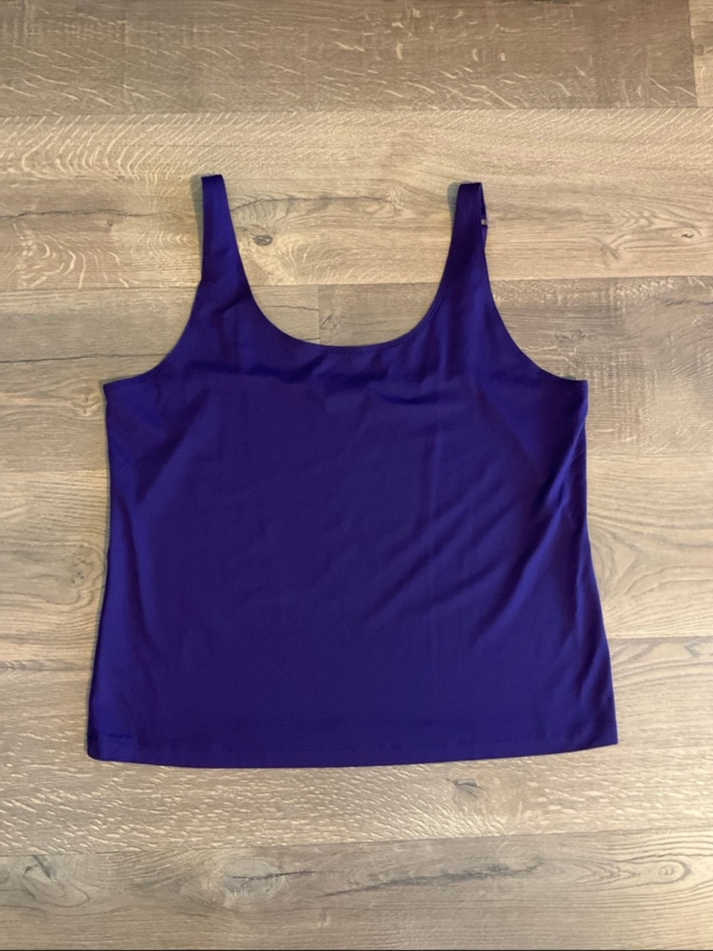 Chico’s eggplant spaghetti strap tank, 3 (XL)